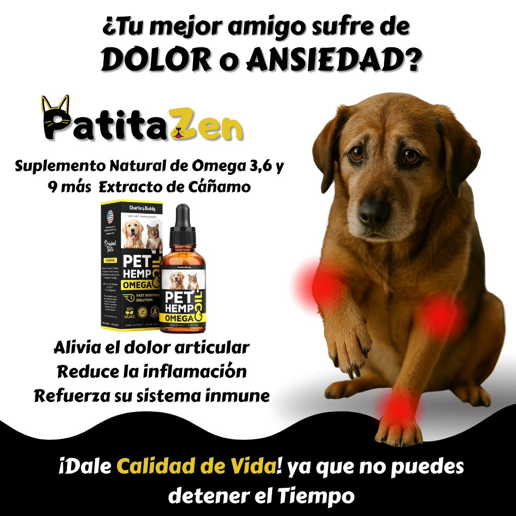 Suplemento para Perros y Gatos: CBD + Omega 3-6-9
